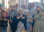 В праздник Входа Господня в Иерусалим епископ Дионисий совершил Божественную литургию в Ильинском кафедральном соборе Россоши