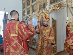 Епископ Россошанский и Острогожский Дионисий совершил Божественную литургию в Казанском храме с. Коротояк (Покровка) Острогожского района