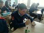 В кадетском классе школы с. Александровка-Донская прошёл мастер-класс по росписи пасхальных яиц