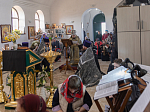 В Великий понедельник епископ Дионисий совершил литургию Преждеосвященных Даров в храме преподобного Сергия, игумена Радонежского, п.г.т. Подгоренский