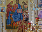 Епископ Россошанский и Острогожский Дионисий совершил венчальную Литургию в храме святителя Митрофана, первого епископа Воронежского, села Верхний Мамон