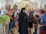 Архипастырь освятил крест для купола храма во имя святителя Митрофана, первого епископа Воронежского, села Верхний Мамон