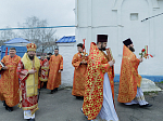 В понедельник Светлой седмицы епископ Дионисий совершил Литургию в храме Покрова Пресвятой Богородицы города Павловска