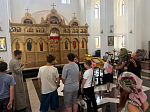 Экскурсия по храму в честь Всемилостивого Спаса для ребят из летнего лагеря
