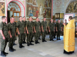 Военнослужащие - участники российской сборной команды попросили помощи Божией в предстоящих соревнованиях