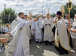 В день престольного праздника Архипастырь совершил Божественную литургию в храме Всемилостивого Спаса города Россошь