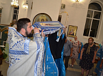 Всенощное бдение в Казанском храме г. Павловска накануне Успения Пресвятой Богородицы