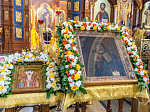 Торжественное соборное богослужение в праздник Собора Воронежских святых было совершено в Благовещенском кафедральном соборе города Воронежа