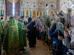 В праздник Входа Господня в Иерусалим епископ Дионисий совершил Божественную литургию в Ильинском кафедральном соборе Россоши