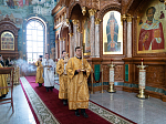Митрополит Воронежский и Лискинский Сергий возглавил воскресное богослужение в Благовещенском кафедральном соборе