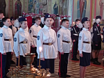 В Михайло-Архангельском храме Острогожска состоялась торжественная церемония принятия присяги кадет-пятиклассников 