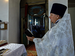 Епископ Россошанский и Острогожский Дионисий возглавил праздничное богослужение в храме Спаса Нерукотворенного села Ближняя Полубянка