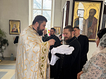 Правящий Архиерей Россошанской епархии принял участие в Таинстве Крещения над младенцем Митрофаном