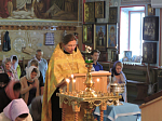 Воскресное богослужение в Сретенском храме Острогожска