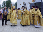 Правящий Архиерей совершил первую Божественную литургию в новопостроенном храме во имя первоверховного апостола Павла города Павловска
