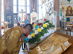 В канун Недели 4-й по Пятидесятнице епископ Россошанский и Острогожский Дионисий совершил всенощное бдение в Свято-Ильинском кафедральном соборе г. Россоши