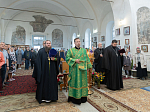 Епископ Дионисий возглавил престольное торжество храма святого благоверного князя Александра Невского с. Петровка