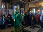 В праздник Входа Господня в Иерусалим глава Россошанской епархии совершил Литургию в Свято-Ильинском кафедральном соборе города Россоши