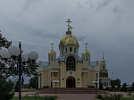 Накануне праздника Успения Пресвятой Богородицы Архипастырь совершил всенощное бдение с чином Погребения Плащаницы Божией Матери в Ильинском кафедральном соборе Россоши