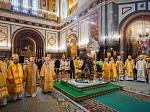 В семнадцатую годовщину интронизации Святейшего Патриарха Кирилла епископ Дионисий сослужил Предстоятелю Русской Православной Церкви в Храме Христа Спасителя