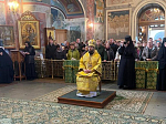 Епископ Дионисий совершил Божественную литургию в Свято-Троицком соборе Серафимо-Дивеевского монастыря с. Дивеево Нижегородской области