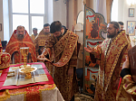 Преосвященнейший епископ Дионисий совершил Божественную литургию в храме Преображения Господня с. Новая Криуша