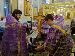 В Свято‑Тихоновском соборном храме города Острогожска совершен чин Воздвижения Креста Господня