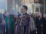 В Неделю Торжества Православия Правящий Архиерей совершил Божественную литургию в Свято-Ильинском кафедральном соборе города Россошь