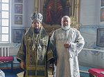 В среду второй седмицы Великого поста епископ Дионисий совершил Литургию Преждеосвященных Даров и диаконскую хиротонию в Казанском храме поселка Каменка