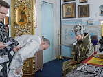 В среду второй седмицы Великого поста епископ Дионисий совершил Литургию Преждеосвященных Даров и диаконскую хиротонию в Казанском храме поселка Каменка