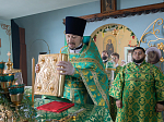 В праздник Святой Троицы Правящий Архиерей совершил Литургию в Свято-Троицком храме г. Россоши