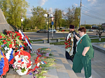 Секретарь Епархиального управления Россошанской епархии принял участие в возложении, приуроченном ко Дню Великой Победы