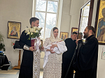 Правящий Архиерей Россошанской епархии принял участие в Таинстве Крещения над младенцем Митрофаном