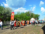 Архипастырь возглавил пасхальную утреню в храме Покрова Пресвятой Богородицы с. Ливенка Павловского благочиния
