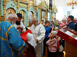 Прихожане Казанского храма поселка Каменка поздравили благочинного со знаменательной датой со дня диаконской хиротонии
