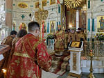 В преддверии престольного праздника Правящий Архиерей совершил всенощное бдение в Свято-Ильинском кафедральном соборе города Россоши