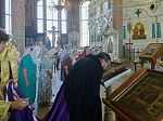 Глава Россошанской епархии возглавил служение Божественной литургии в Свято-Ильинском кафедральном соборе города Россоши