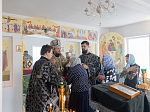 В пятницу 3-й седмицы Великого поста епископ Дионисий совершил Литургию Преждеосвященных Даров в Троицком храме с. Елизаветовка