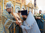 Епископ Дионисий 21 июля, в день празднования Казанской иконы Божией Матери, совершил Божественную литургию в Казанском храме пгт Каменка, центре Каменского благочиния