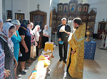 В Покровском храме слободы Шапошниковка встретили праздник Происхождения честных древ Животворящего Креста Господня