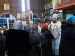 Преосвященнейший епископ Дионисий совершил всенощное бдение в храме Архистратига Божия Михаила с. Воробьёвка