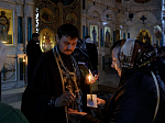 В канун Великого четверга епископ Дионисий совершил таинство Елеосвящения в Свято-Ильинском кафедральном соборе города Россоши
