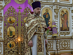 В понедельник третьей седмицы Великого поста Правящий Архиерей совершил Литургию Преждеосвященных Даров в храме святителя Митрофана Воронежского села Верхний Мамон