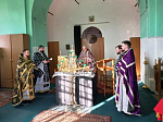 В храме святого благоверного князя Александра Невского села Петровка совершено соборное богослужение духовенства Павловского благочиния