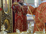 В Неделю 5-ю по Пасхе, о самаряныне, Правящий Архиерей возглавил воскресное богослужение в Свято-Ильинском кафедральном соборе города Россоши