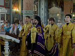 Глава Россошанской епархии возглавил служение Божественной литургии в Свято-Ильинском кафедральном соборе города Россоши