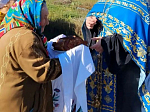 В Русской Журавке помолились на месте разрушенного храма в честь иконы Божией Матери «Неопалимая Купина»