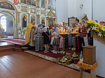 Правящий Архиерей совершил Божественную литургию в храме святых апостолов Петра и Павла с. Репьевка