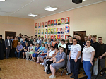 Секретарь Россошанской епархии посетил открытие выставки, посвященной героям Отечества