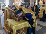 Епархиальная святыня - башмачок Спиридона Тримифунтского - посетила Ильинский собор г. Россоши